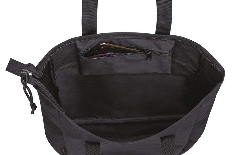 Load image into Gallery viewer, Renew AWARE™ rPET Zippered Tote bag from XD Collection, eco-friendly tote with zip closure, made from recycled materials.