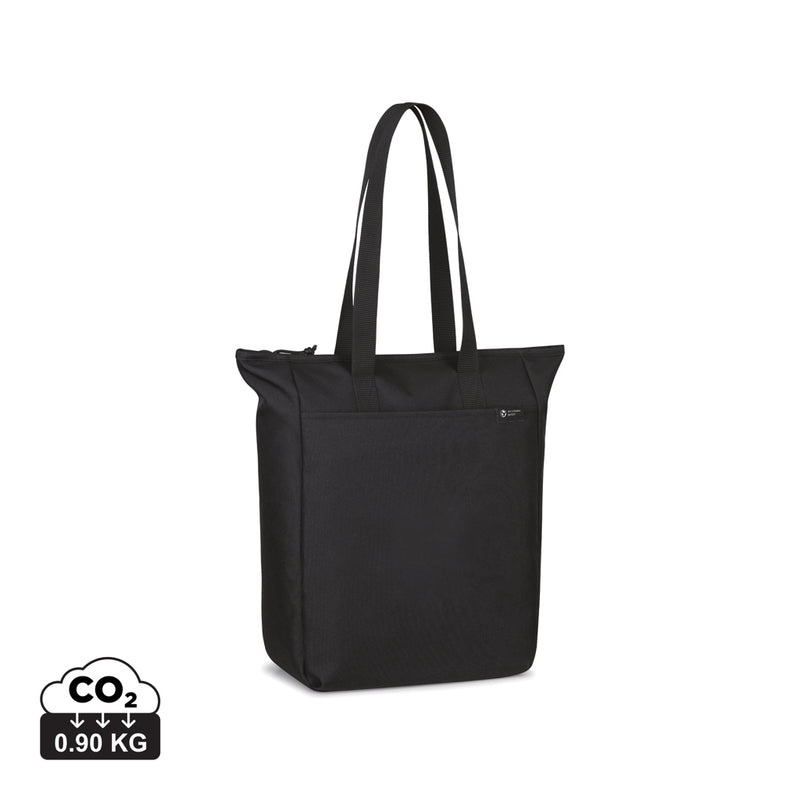 Load image into Gallery viewer, Renew AWARE™ rPET Zippered Tote bag from XD Collection, made from recycled materials, featuring a zippered closure and spacious design.