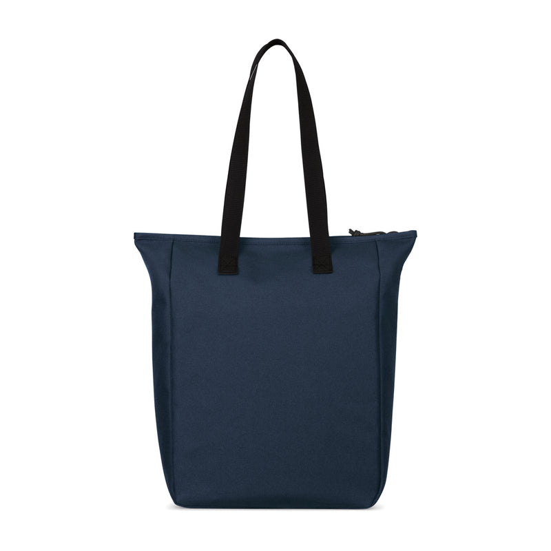 Load image into Gallery viewer, Renew AWARE™ rPET zippered tote bag by XD Collection, made from recycled materials, featuring a spacious design and sturdy zipper closure.