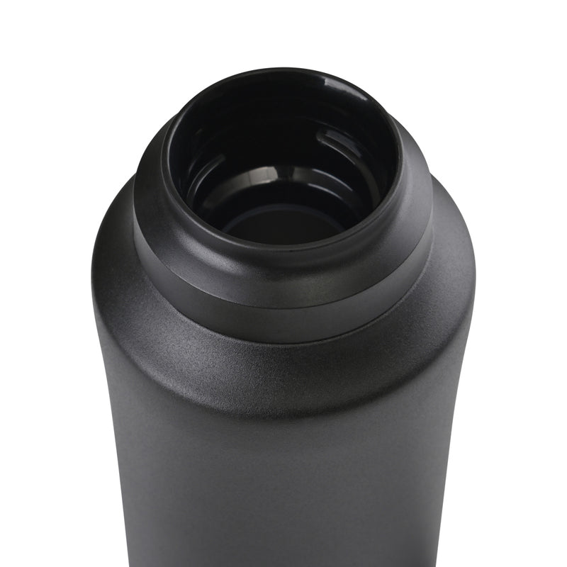 Load image into Gallery viewer, Aviana Rowan RCS recycled water bottle, 740ml, clear drinkware with a black screw-on lid and ergonomic design.