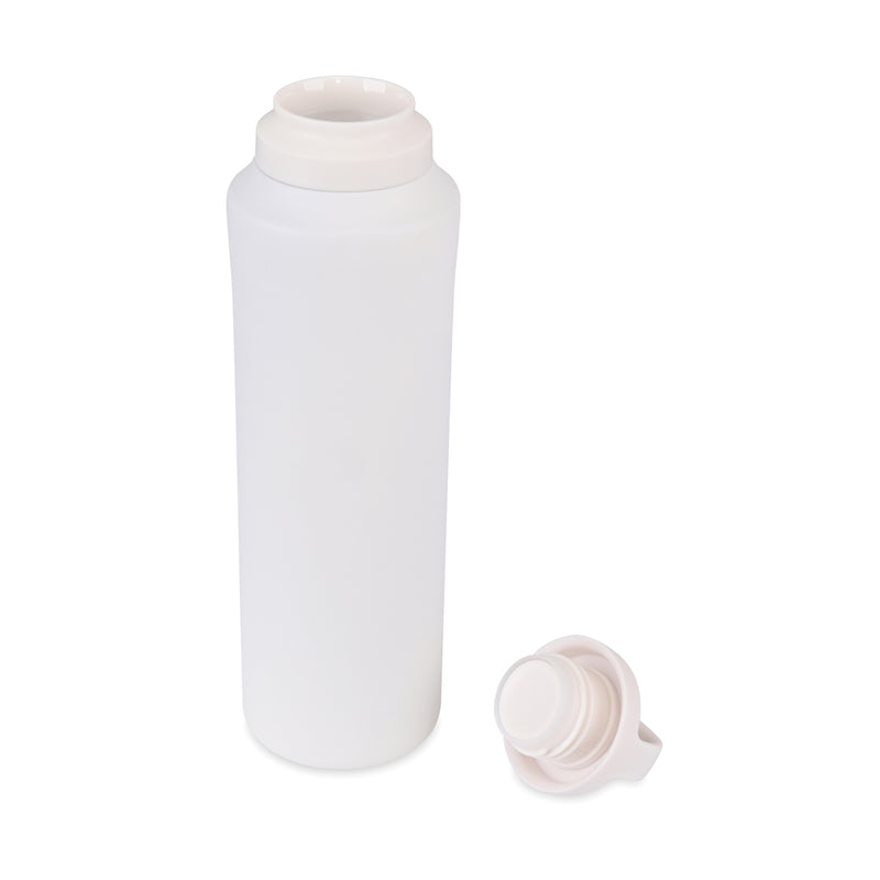 Load image into Gallery viewer, Aviana Rowan RCS recycled 740ml water bottle in clear plastic with black lid, eco-friendly drinkware for hydration.