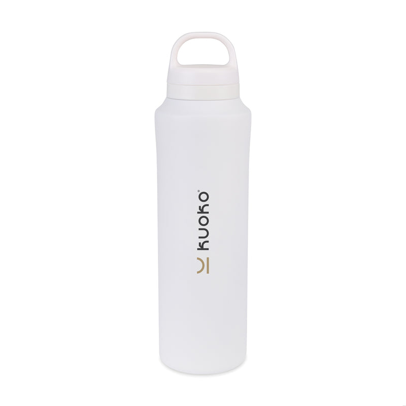 Load image into Gallery viewer, Aviana Rowan RCS recycled water bottle 740ml in clear plastic with blue lid, eco-friendly drinkware for hydration.