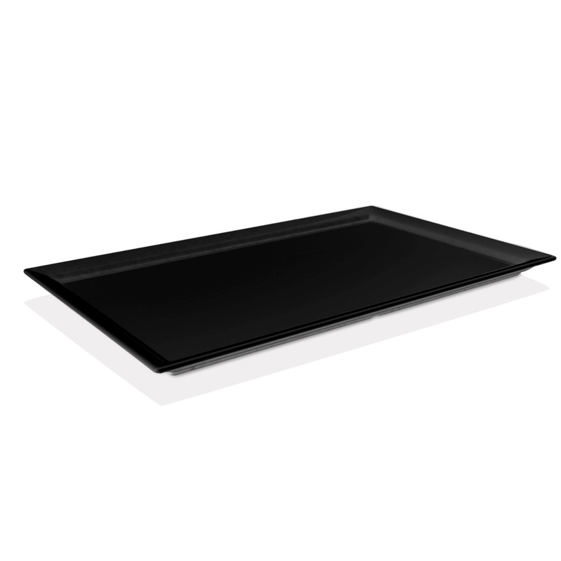 Load image into Gallery viewer, 1/1 GN tray in melamine, black - Custom Wood DesignsBlack 1/1 GN melamine tray by Fine Dine, sturdy and lightweight serving tray with a sleek finish.Melamine GN tray870648