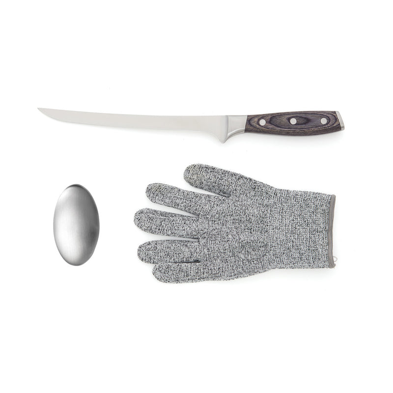 Load image into Gallery viewer, Vinga Kaiser Fillet Set for home and living, featuring precision filleting knives with ergonomic handles, ideal for seafood prep.