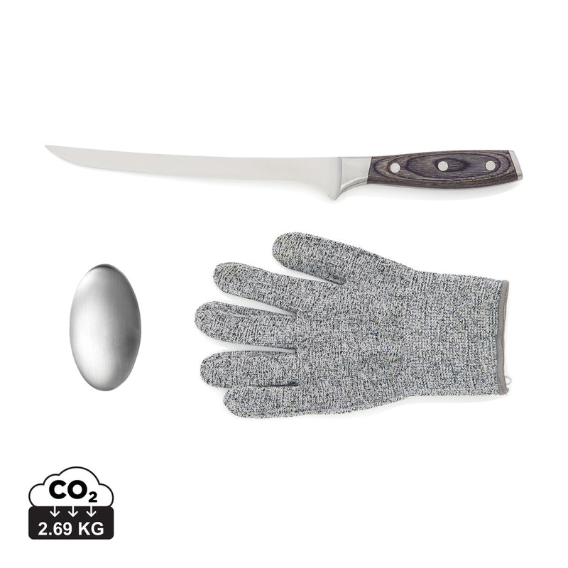 Load image into Gallery viewer, Vinga Kaiser Fillet Set for home and living, includes fish fillet knives with ergonomic handles and stainless steel blades.