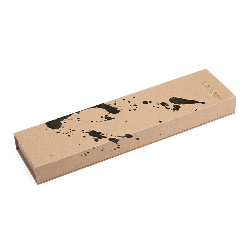 Load image into Gallery viewer, Vinga Hattasan Damascus chef’s edition knife with a sleek black handle and sharp Damascus steel blade for precise kitchen cutting.