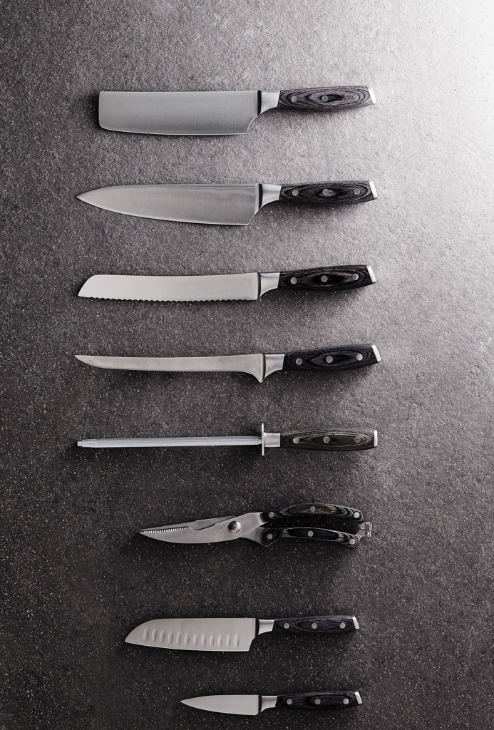 Load image into Gallery viewer, Kaiser Santoku Knife - Custom Wood Designs