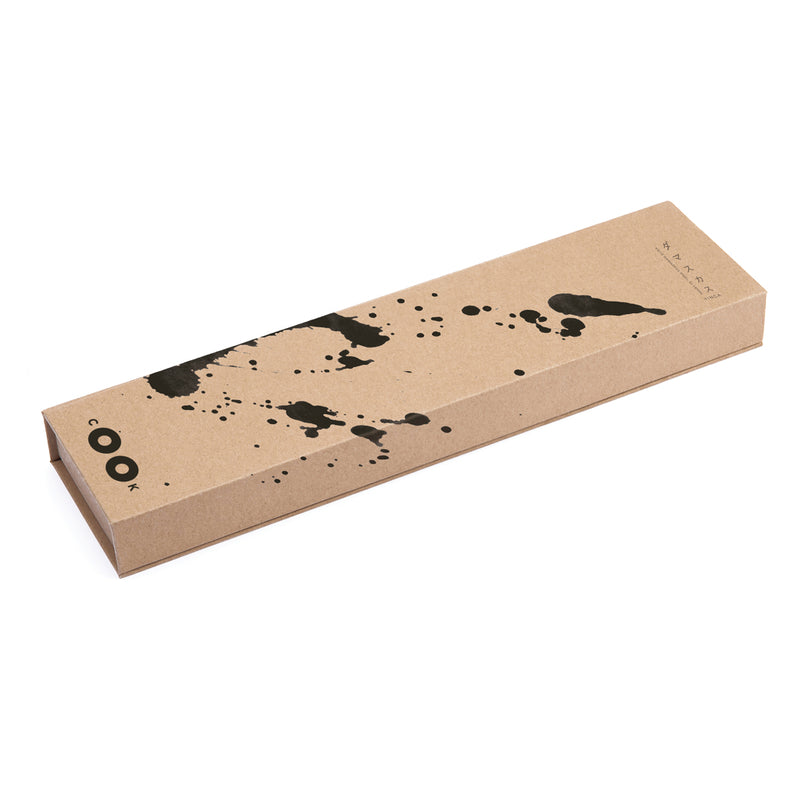 Load image into Gallery viewer, Vinga Hattasan Damascus Santoku knife with a stainless steel blade and wooden handle, ideal for precise kitchen slicing.