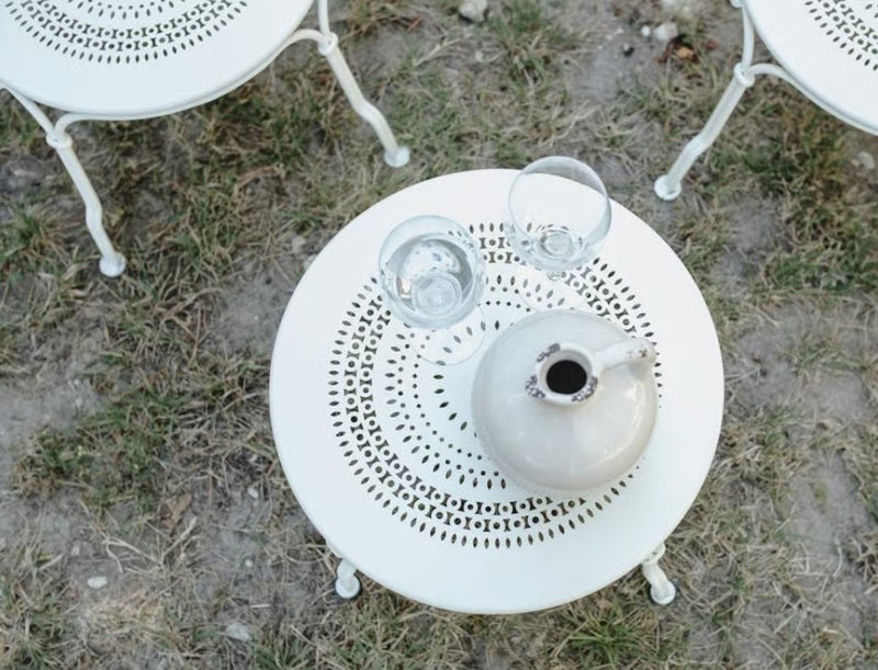 Load image into Gallery viewer, Fermob 1900 Low Table with 45 cm diameter, metal design for cafe, restaurant, or hotel hospitality settings.
