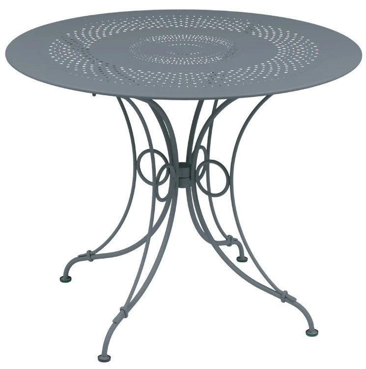 Load image into Gallery viewer, Fermob 1900 outdoor table with 96cm diameter, showcasing colorful round metal table for patio or outdoor dining.