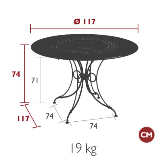 Load image into Gallery viewer, 1900 Table Ø 117 - Custom Wood Designs