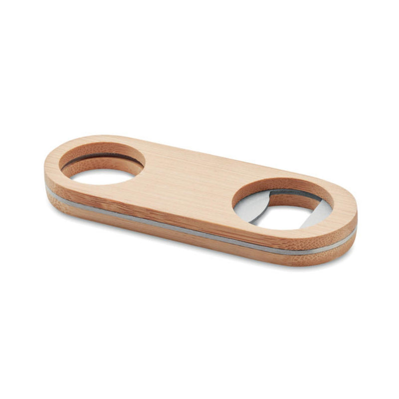 Load image into Gallery viewer, 25 x Oval Bamboo Bottle Opener Custom Wood Designs __label: Multibuy __label: Upload Logo 25-branded-25-x-oval-bamboo-bottle-opener-53612760301911
