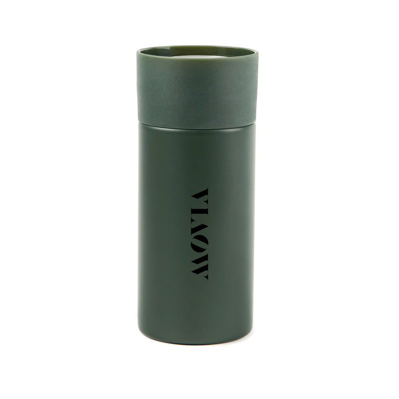 Load image into Gallery viewer, Vinga Otis thermo to-go mug in black, insulated drinkware with a lid, designed for hot and cold beverages on the go.