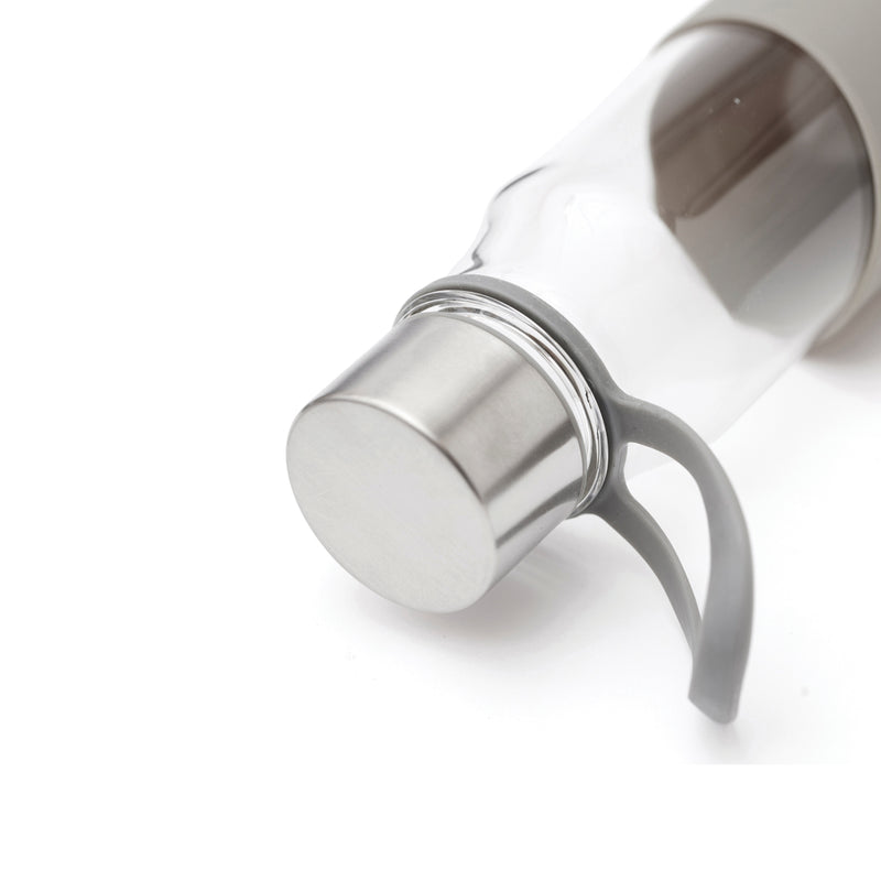 Load image into Gallery viewer, Vinga Lean Glass Water Bottle, clear drinkware with a sleek design, suitable for everyday hydration and eco-friendly use.