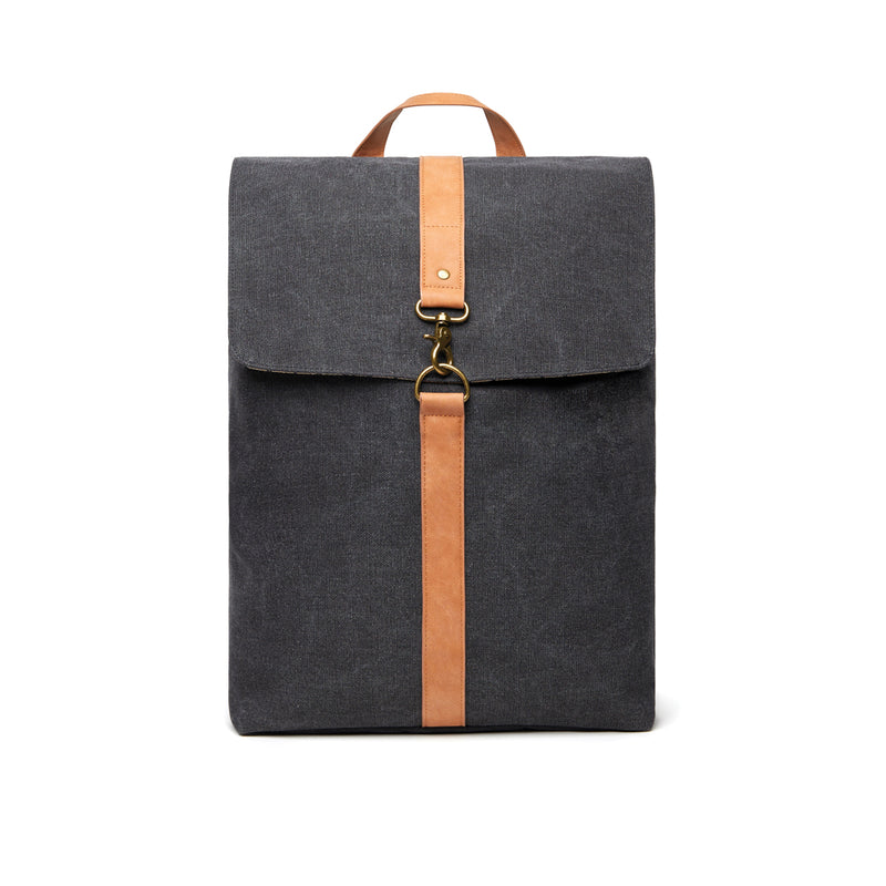 Load image into Gallery viewer, Vinga Bosle backpack made from GRS recycled canvas, stylish bags and travel accessory with eco-friendly design.