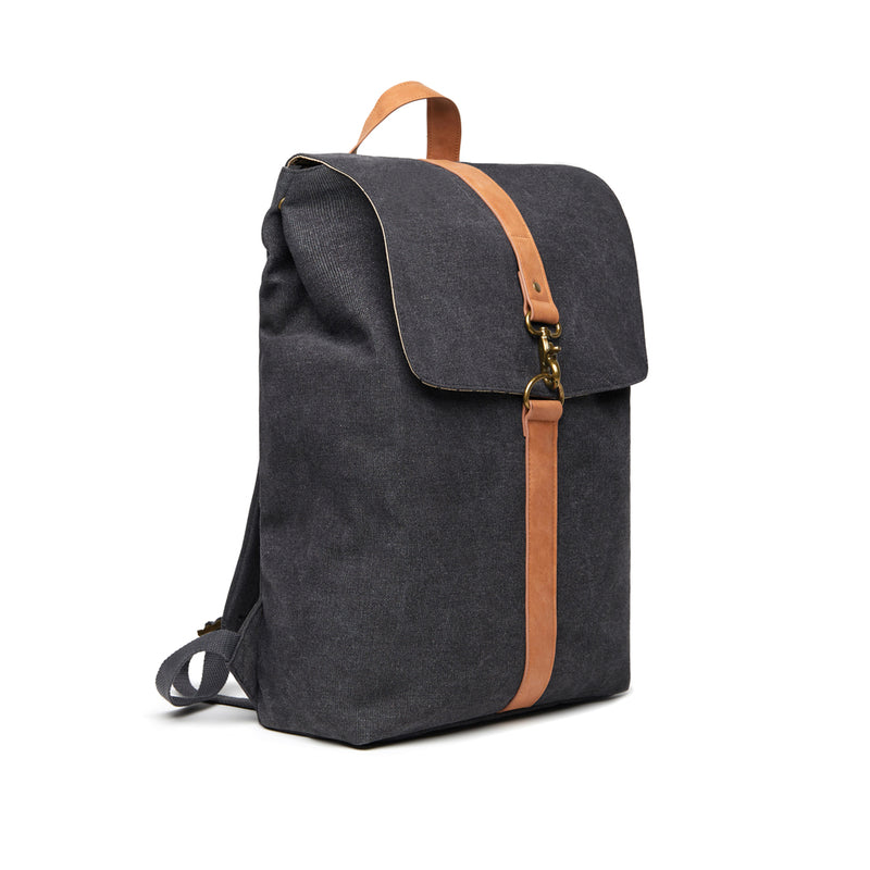 Load image into Gallery viewer, Vinga Bosle backpack made from GRS recycled canvas, stylish bags and travel accessory with eco-friendly design.