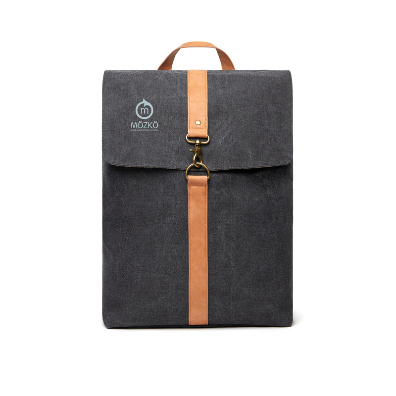 Load image into Gallery viewer, Vinga Bosle backpack made from GRS recycled canvas, stylish eco-friendly bag with adjustable straps and spacious interior.