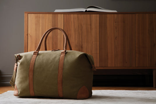Bosle RCS recycled canvas duffelbag - Custom Wood Designs