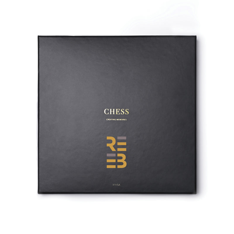 Load image into Gallery viewer, Vinga chess coffee table game in a modern living room, featuring a wooden chessboard surface and stylish design.
