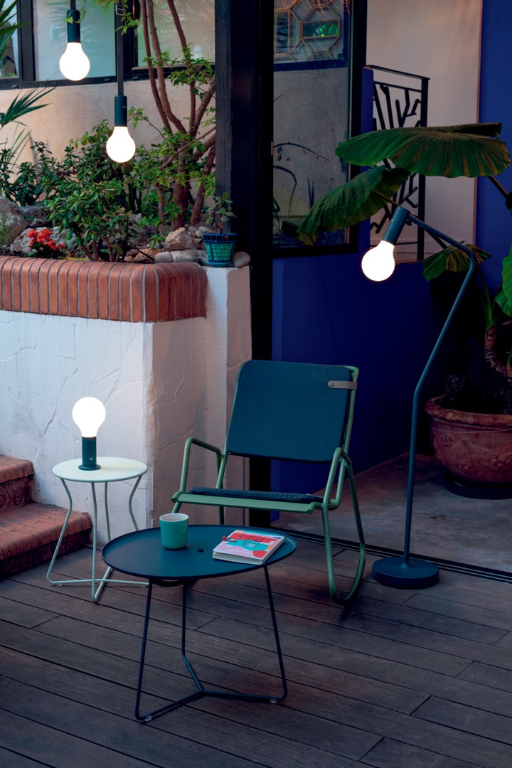Load image into Gallery viewer, Fermob Aplô Wireless Floor Lamp – lifestyle