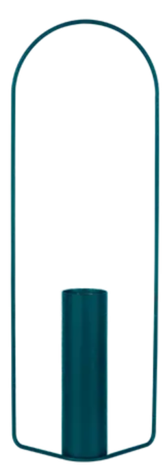 Load image into Gallery viewer, Fermob Itac cylindrical vase, 76cm tall, with a sleek modern design, shown with matching accessories in the image.