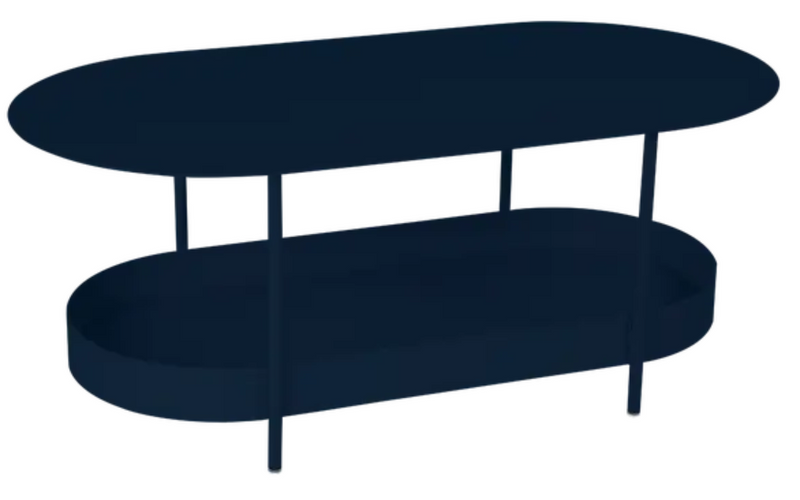 Load image into Gallery viewer, Fermob Salsa low table measuring 113x58cm with a sleek, modern design ideal for indoor or outdoor use.