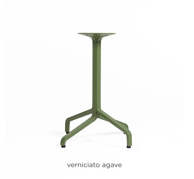 Load image into Gallery viewer, Nardi Base Frasca Mini Fix table base for outdoor patio furniture, featuring a sturdy metal design in an agave finish.