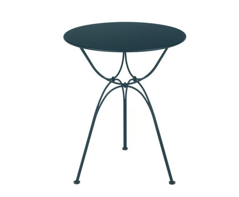 Load image into Gallery viewer, Fermob Airloop Garden Table with 60cm diameter, modern metal design for outdoor dining and patio use.