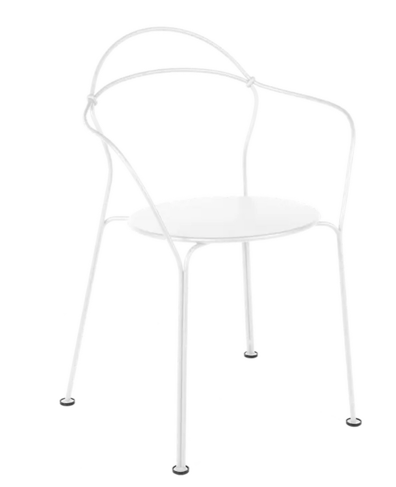 Load image into Gallery viewer, Fermob Airloop Lounge Chair with metal frame, outdoor furniture design, showcasing a modern, curved armchair suitable for outdoor use.