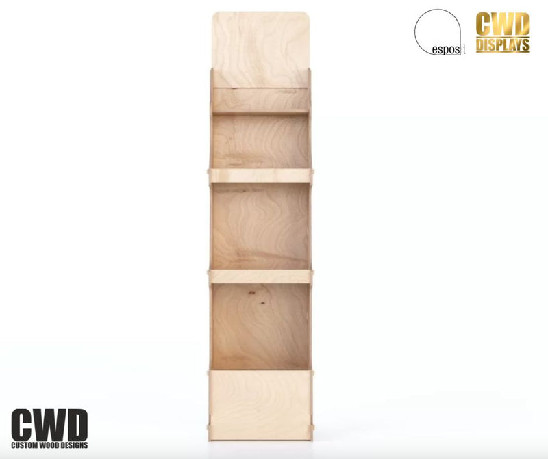 Load image into Gallery viewer, Albus Bottle and Product Display Stand - Custom Wood Designs