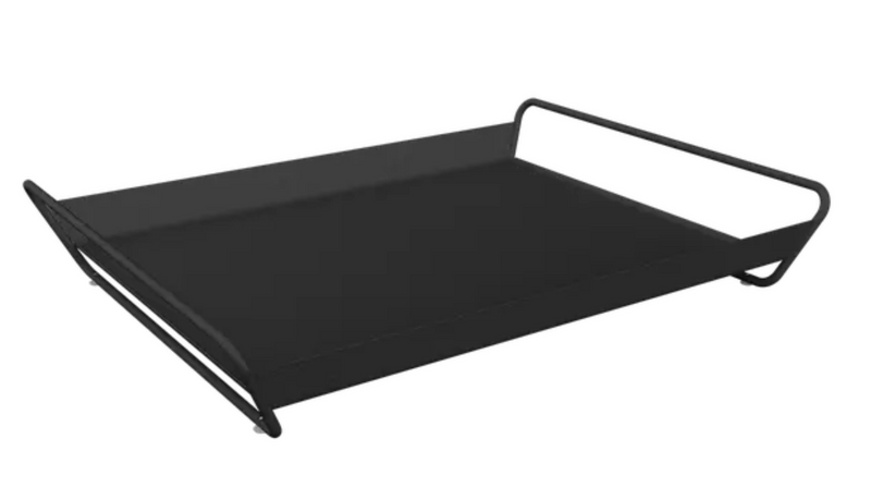 Load image into Gallery viewer, Fermob ALTO metal tray in antracite, 53 x 38.5 cm, outdoor use, with a sleek, modern design suitable for serving or display.