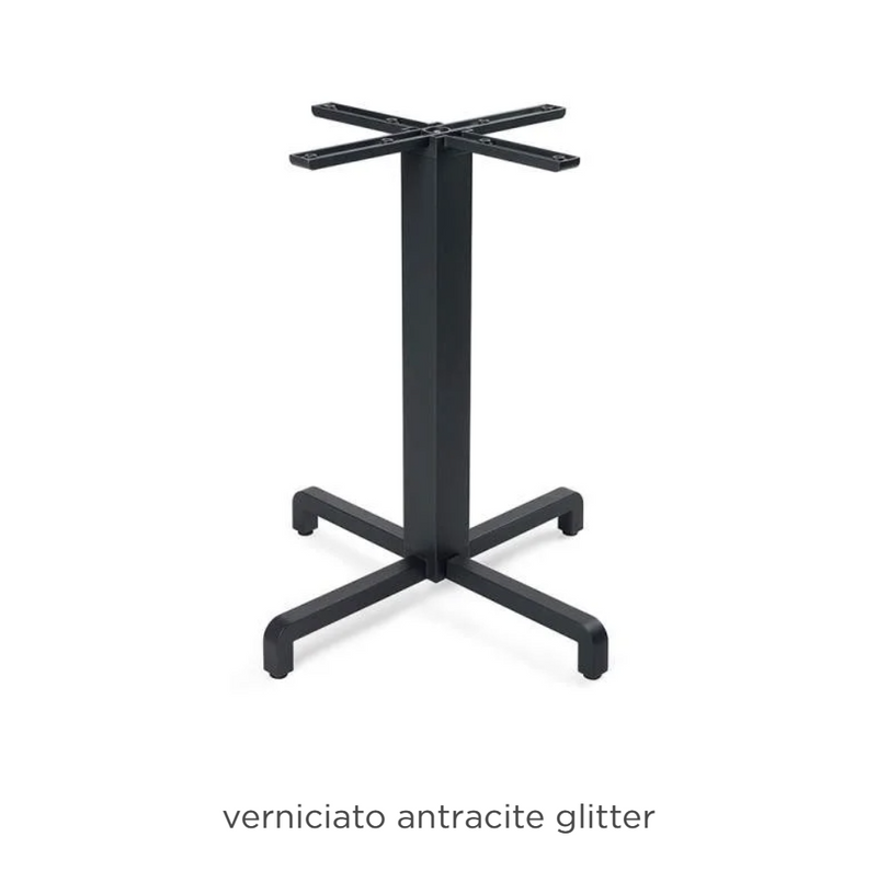 Load image into Gallery viewer, Nardi Base Fiore table leg in antracite finish, designed for hotel and restaurant patio furniture, sturdy and stylish.