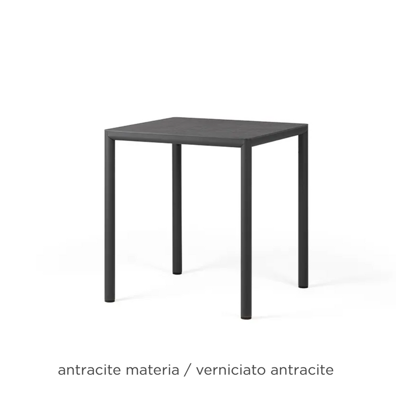 Load image into Gallery viewer, Outdoor Piave 70 Nardi Contract Table by Custom Wood Designs featuring an antracite finish and sturdy wooden construction.