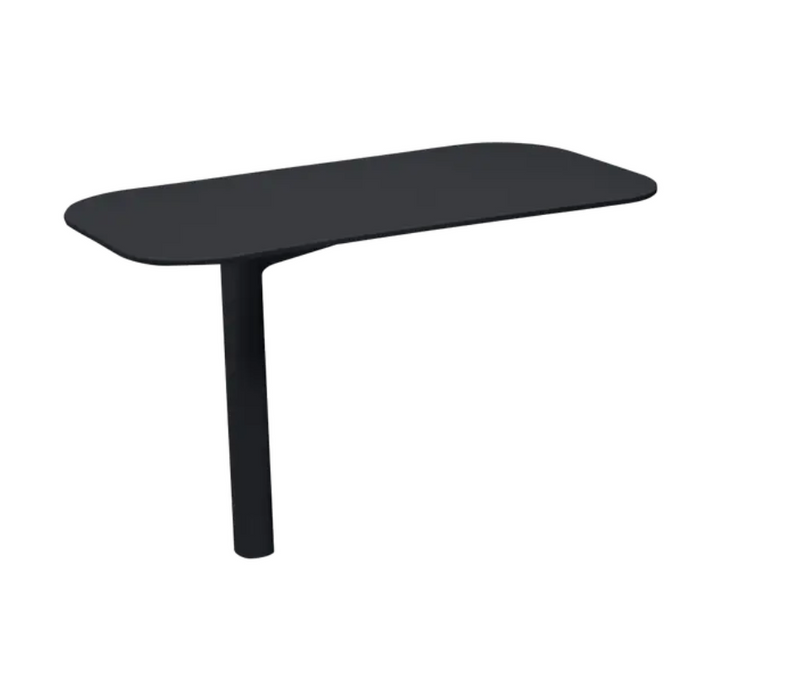 Load image into Gallery viewer, Fermob Rivage outdoor metal pivoting shelf in antracite, mounted on a patio for outdoor storage and organization.
