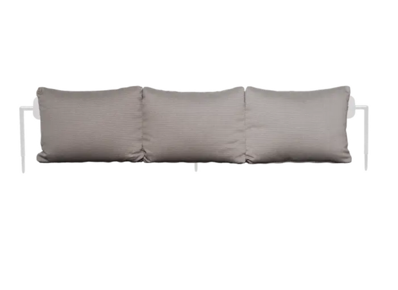 Load image into Gallery viewer, Fermob Rivage backrest for sunlounger to bench conversion, in antracite metal with Straciatella pattern, outdoor furniture accessory.