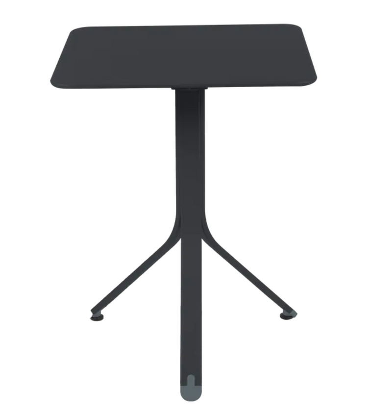 Load image into Gallery viewer, Fermob Rest'O outdoor folding table in antracite, 57x57cm, made of metal, suitable for outdoor use and compact storage.