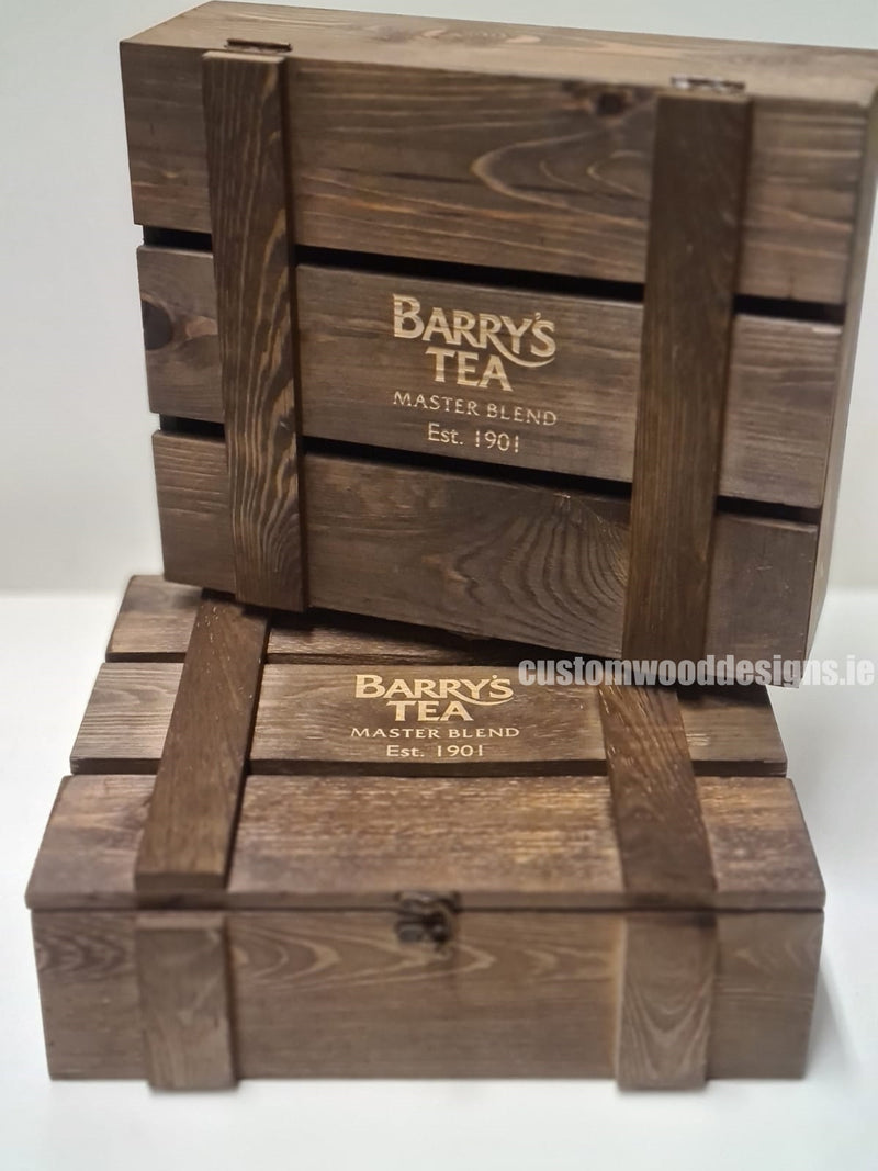 Load image into Gallery viewer, Rustic 3 Bottle Box - Brown x 25 Corporate Gift Box with Wood Wool Custom Wood Designs __label: Multibuy box corporate gift hamper triple wine box wood wool BAB5FE_1