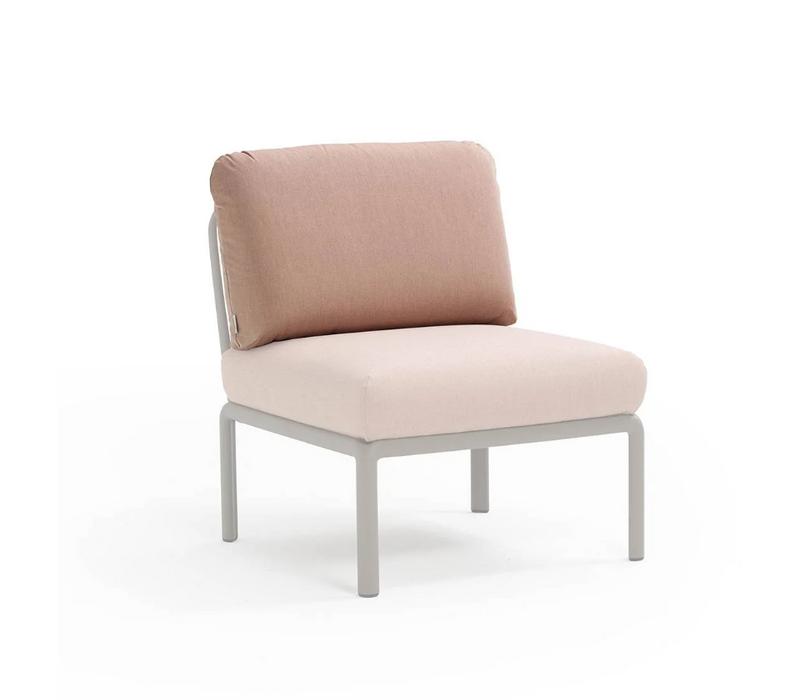 Load image into Gallery viewer, Nardi Komodo outdoor back cushion with supportive padding, designed for the Komodo chair, in a neutral fabric.