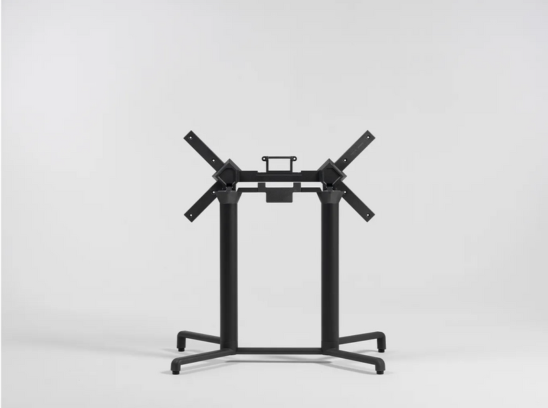 Load image into Gallery viewer, Nardi Base Scudo double folding table leg for tabletop, sturdy metal construction, designed for versatile outdoor or indoor use.