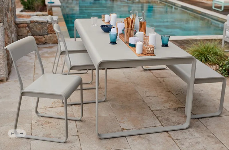 Load image into Gallery viewer, Fermob Bellevie V2 outdoor metal chair with sleek design, ideal for outdoor dining and hospitality settings.