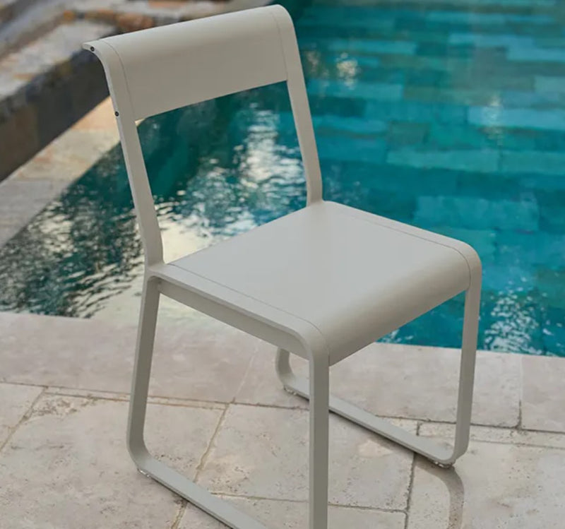 Load image into Gallery viewer, Fermob Bellevie V2 outdoor metal chair with sleek design, ideal for outdoor dining and hospitality settings.