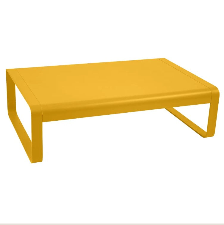 Load image into Gallery viewer, Fermob Bellevie low aluminum lounge table measuring 103x75 cm, ideal for outdoor garden or restaurant outdoor furniture.
