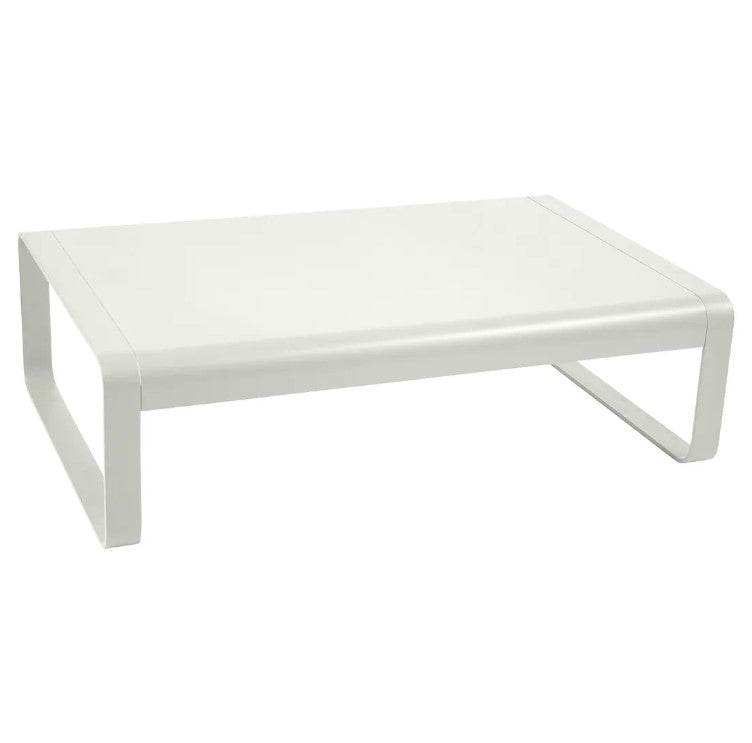 Load image into Gallery viewer, Fermob Bellevie low aluminum lounge table measuring 103x75 cm, suitable for outdoor garden or restaurant settings.