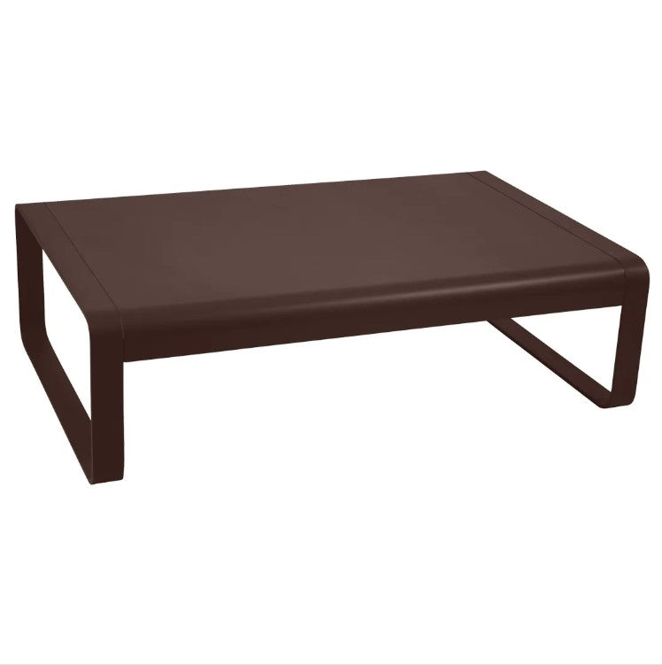 Load image into Gallery viewer, Fermob Bellevie low aluminum lounge table, 103x75 cm, outdoor garden furniture for restaurants or hotel patios.