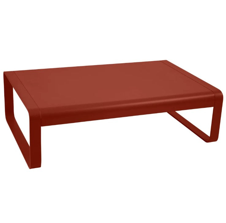Load image into Gallery viewer, Fermob Bellevie low aluminum lounge table measuring 103x75 cm, outdoor garden furniture for patios and outdoor seating areas.