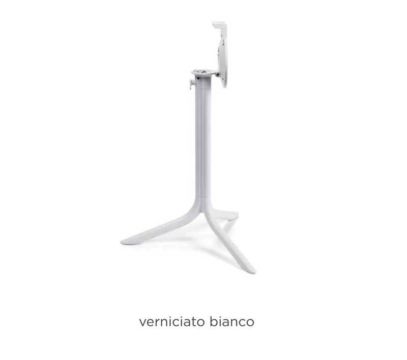 Load image into Gallery viewer, Nardi Bianco Base Flute folding table leg for restaurants and hotels, designed for seaside tables in Ireland.