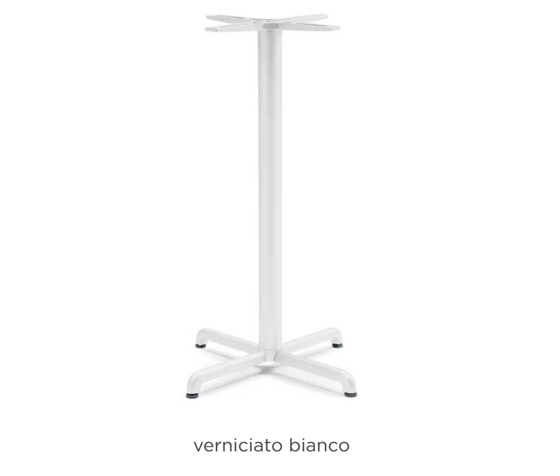 Load image into Gallery viewer, Nardi Base Calice ALU high table leg in white aluminum for Nardi high tables, shown as a sleek, sturdy table support.