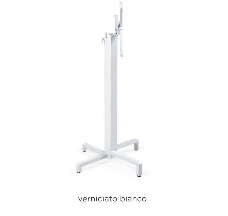 Load image into Gallery viewer, Nardi Base Ibisco High table with a white glitter finish, suitable for patio or restaurant furniture, designed for outdoor use.