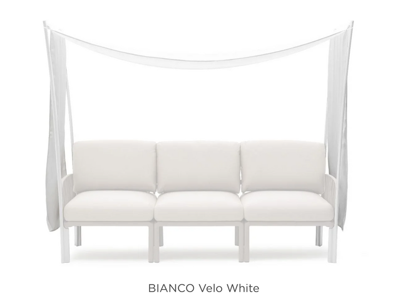 Load image into Gallery viewer, Komodo Ombra 3 Sunshade from Nardi accessories, featuring white fabric and sturdy frame for outdoor sofa shading.