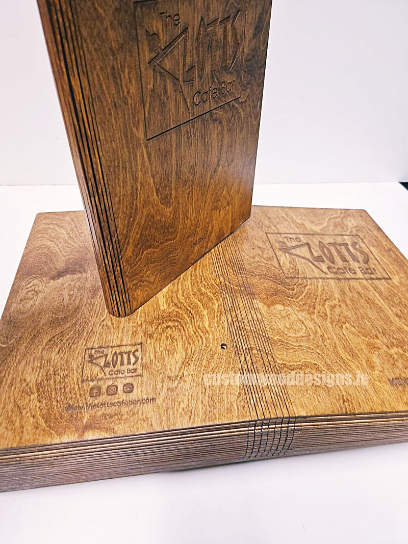 Load image into Gallery viewer, 20 x Wooden Menu 15x30cm Custom Wood Designs __label: Multibuy CU7BCE_1_9e74e8df-00bf-4ca4-942d-b0a671cd7b92
